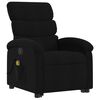 vidaXL Sillón reclinable de masaje elevable tela negro