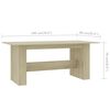 vidaXL Mesa de comedor madera de ingenier&iacute;a roble Sonoma 180x90x76 cm