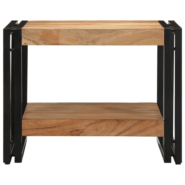 vidaXL Mesa de centro madera maciza de acacia 50x50x38 cm