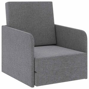 vidaXL Sillón convertible tela gris claro
