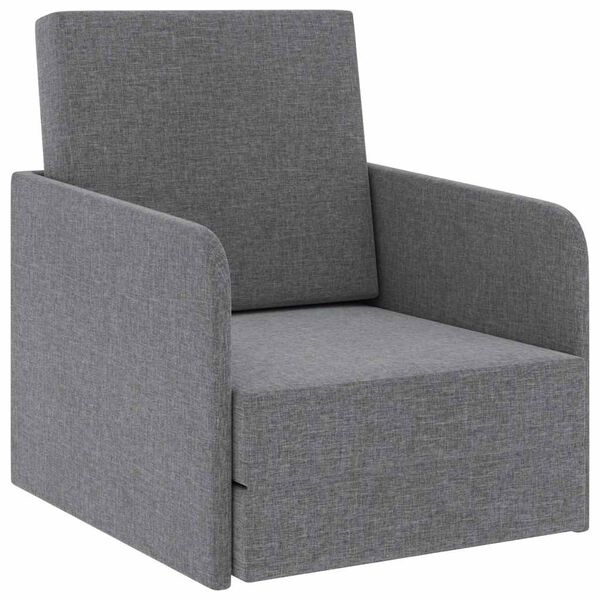 vidaXL Sillón convertible tela gris claro
