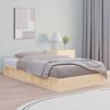 vidaXL Estructura de cama doble peque&ntilde;a de madera maciza 120x190 cm