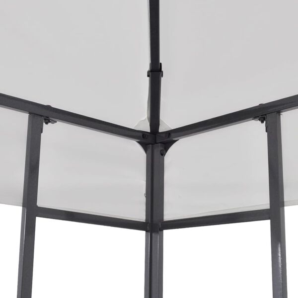 vidaXL Marquesina de jardín 3x3 m blanca