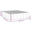 vidaXL Cama sin colch&oacute;n tela gris taupe 200x200 cm