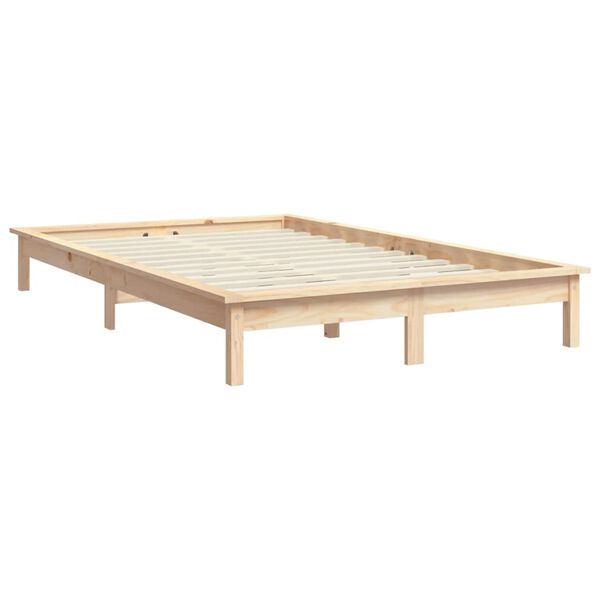 vidaXL Estructura de cama madera maciza de pino 180x200 cm
