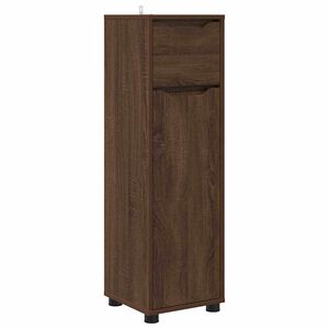 vidaXL Gabinete de Ba&ntilde;o con caj&oacute;n Roble Marr&oacute;n 30,5 x 30 x 101 cm
