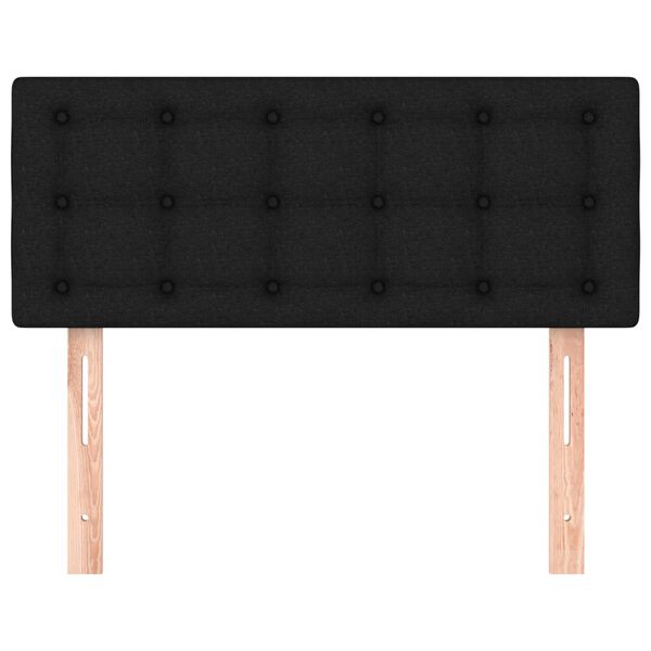 vidaXL Cabecero de tela negro 90x5x78/88 cm