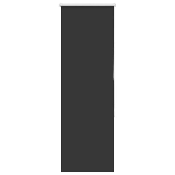 vidaXL Estor Enrollable Opaco negro 60x175 cm Tela Ancho 55,7 cm