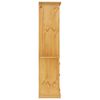 vidaXL Aparador Corona Range de pino mexicano 80x40x170 cm