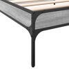 vidaXL Estructura cama madera ingenier&iacute;a metal gris Sonoma 90x190 cm