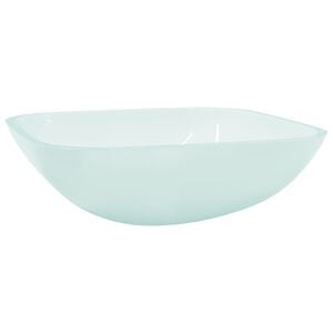 vidaXL Lavabo de vidrio esmerilado 42x42x14 cm
