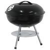 vidaXL Parrilla de carb&oacute;n Negro 36,5 x 36,5 x 40 cm
