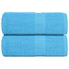 vidaXL Toallas de mano FROGN 2 uds turquesa 30x30 cm 360 g/m&sup2;