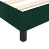 vidaXL Cama box spring con colch&oacute;n terciopelo verde oscuro 200x200 cm