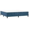 vidaXL Estructura Estructura de cama con somier terciopelo azul oscuro 200x200 cm