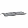 vidaXL Coj&iacute;n de banco de jard&iacute;n tela Oxford gris 110x50x7 cm