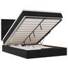 vidaXL Estructura cama otomana colchones terciopelo negro 140x200cm