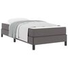 vidaXL Estructura de cama con colch&oacute;n Gris 80 x 200 cm tela