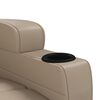 vidaXL Sillón reclinable de cuero sintético color capuchino