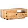 vidaXL Mesa de centro de madera maciza de mango 90x50x35 cm