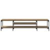 vidaXL Gabinete de TV Roble artesanal 201 x 35 x 45 cm