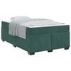 vidaXL Estructura de cama con colch&oacute;n Verde oscuro 120 x 200 cm tela