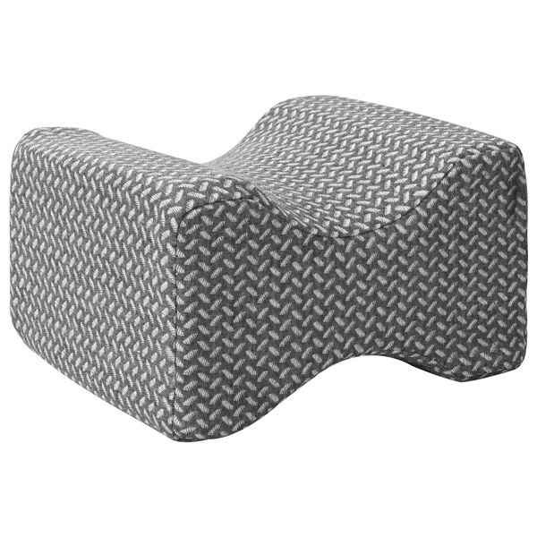 vidaXL Almohada para la rodilla Color s&oacute;lido Gris 26 x 21,5 x 15 cm