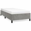 vidaXL Estructura de cama sin colch&oacute;n terciopelo gris claro 80x200 cm