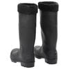 vidaXL Botas de agua con calcetines extraíbles negro número 38 PVC