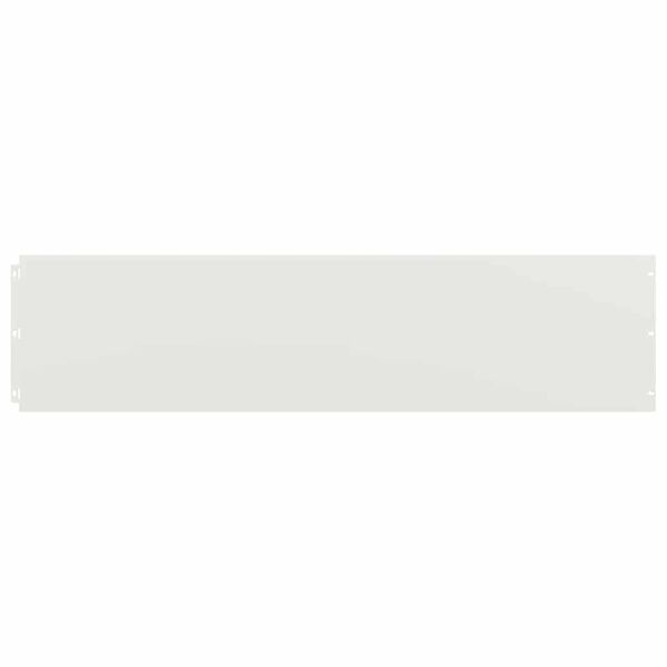 vidaXL Bordes para césped 10 uds acero laminado frío blanco 25x103 cm