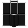 vidaXL Cartelera exposici&oacute;n plegable 8 paneles y mesa negro 181x200 cm