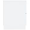 vidaXL Mesitas de noche 2 uds madera contrachapada blanco