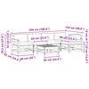 vidaXL Conjunto de Sof&aacute;s de Jard&iacute;n 6 pcs Marr&oacute;n Cera Pino macizo