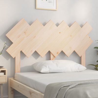 vidaXL Cabecero de cama madera maciza de pino 122,5x3x80,5 cm