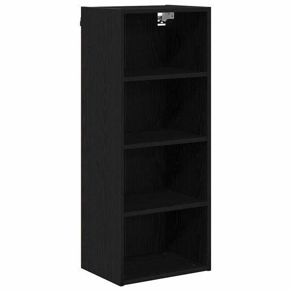 vidaXL Mueble colgante Roble Negro 40 x 29,5 x 100 cm