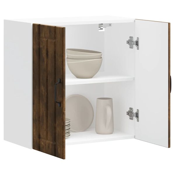 vidaXL Armario de pared de cocina Lucca roble ahumado