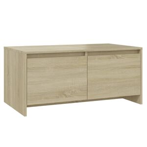 vidaXL Mesa de centro madera de ingenier&iacute;a roble Sonoma 90x50x41,5 cm
