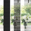 vidaXL Persianas venecianas con cortinas Negro 175 x 110 cm Aluminio