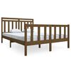 vidaXL Estructura de cama de madera maciza marr&oacute;n miel 140x190 cm