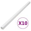 vidaXL Canaletas para cables PVC 150x50 mm 10 m