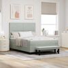 vidaXL Cama tipo Box Spring Gris claro 160 x 200 cm Terciopelo