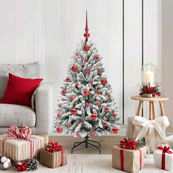 vidaXL Árbol de Navidad artificial Verde y 120 cm PVC y Metal