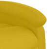 vidaXL Sill&oacute;n el&eacute;ctrico reclinable elevable de terciopelo amarillo