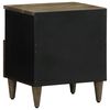 vidaXL Mesitas noche 2 uds madera maciza mango gris claro 40x33x46 cm