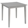 vidaXL Mesa de comedor extensible gris (80-120)x80x74 cm MDF