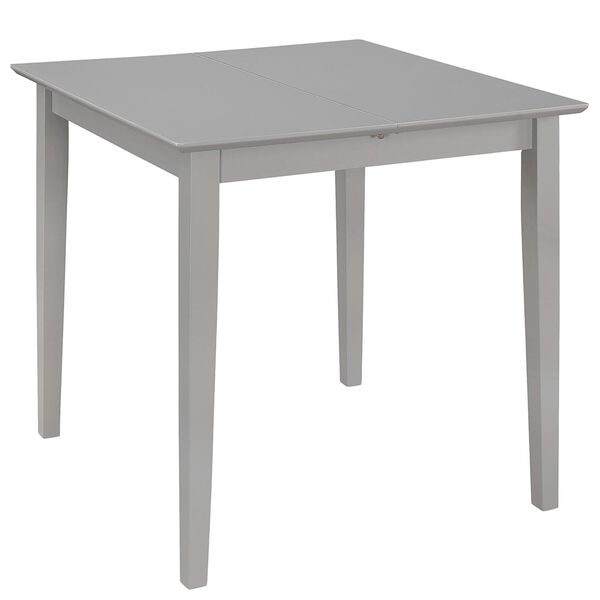 vidaXL Mesa de comedor extensible gris (80-120)x80x74 cm MDF
