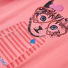 Camiseta infantil de manga larga rosa 92