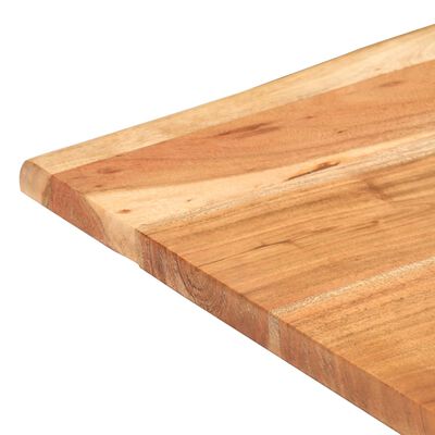 vidaXL Mesa de bistró borde natural madera maciza acacia 60x60x75 cm