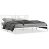 vidaXL Estructura cama sin colch&oacute;n con cabecero metal blanco 200x200cm