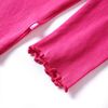 Camiseta infantil de manga larga rosa brillante 92